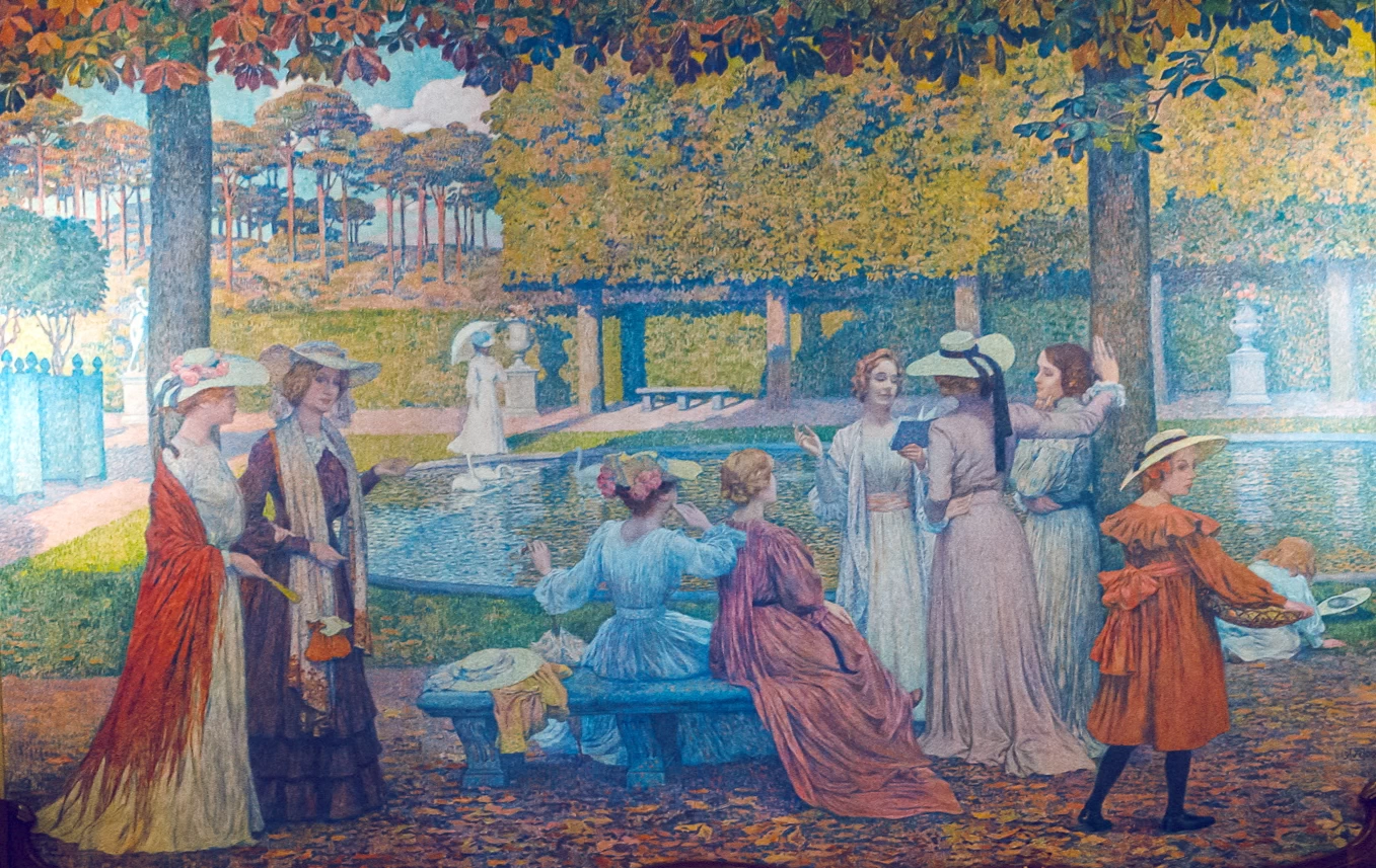 Lettura nel parco - Hotel Solvay, Bruxelles